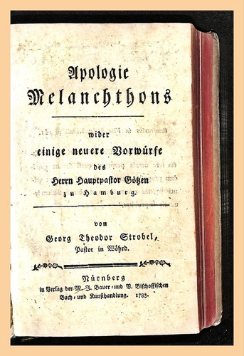 Melanchthon strobel gegen - melanchthon,