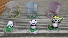 Miniature di Chibis Giganti Takenoko - Tutti e 9 i Panda più un raro puzzle da 5 pezzi