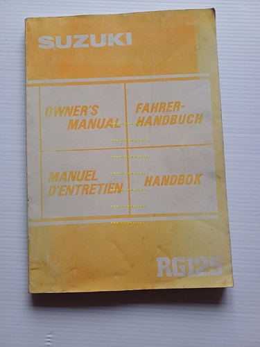 Suzuki 125 1985 manuale uso - rg,