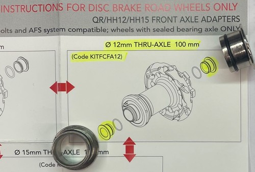 Fulcrum kit hh12 mozzo - hh12, db