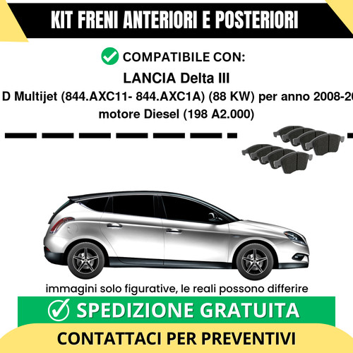 Pastiglie freno ant post - pastiglie,
