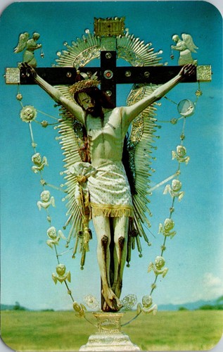 Cartolina crocifisso religioso - cartolina,