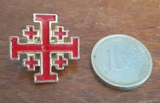 Vecchia spilla spilletta CROCE DI GERUSALEMME metallo 