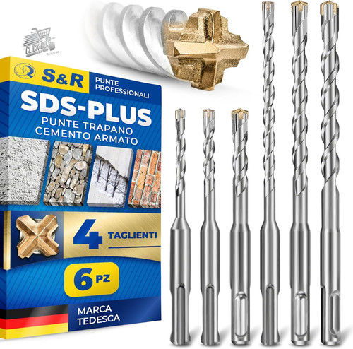 Set punte trapano sds - 6,