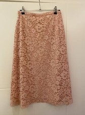 zara gonna in pizzo colore rosa taglia s