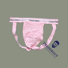 Calvin Klein CK uomo rosa icona cotone elasticizzato jock strap jockstraps intimo