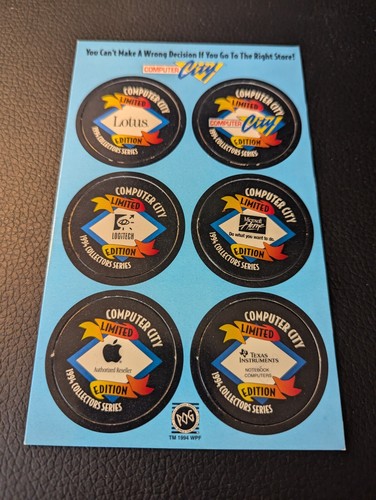Scheda pog computer city - computer, 1994