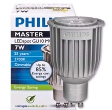 Philips Lampadina LED GU10 7W = 50W Dimmerabile 2700K Usata Pochissimo