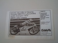 advertising Pubblicità 1979 GIMOTO DI GILBERTO MAZZOLA e EUGENIO LAZZARINI