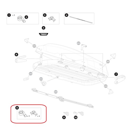 Thule powerclick kit di - powerclick,