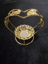 Candeliere metallo dorato