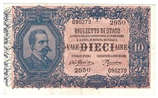 BIGLIETTO DI STATO DA DIECI