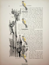 Masts Of Fishing Boats, Venice, Italy (More, Reverse), Book Illustration, c1875