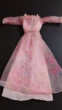 Vintage 1978 Kissing Barbie Original Outfit Dress 70s Mattel Chiffon Dress 2597