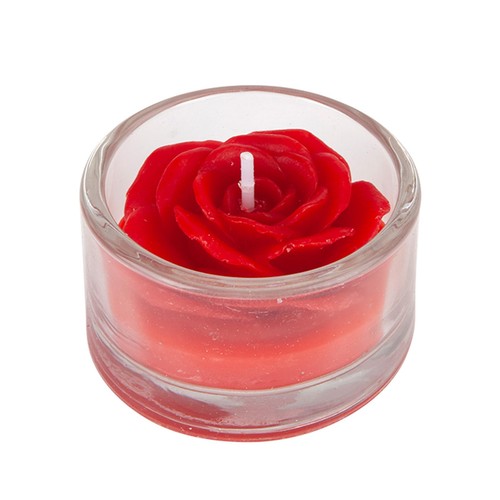 Profumata candela rosa forma - profumata,