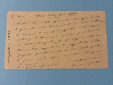 Autografo Storia Marco Minghetti ( Giornalista E Politico)