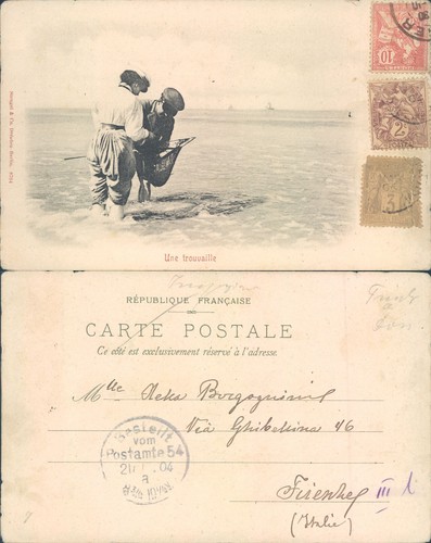 Cartolina francese primi - cartolina,