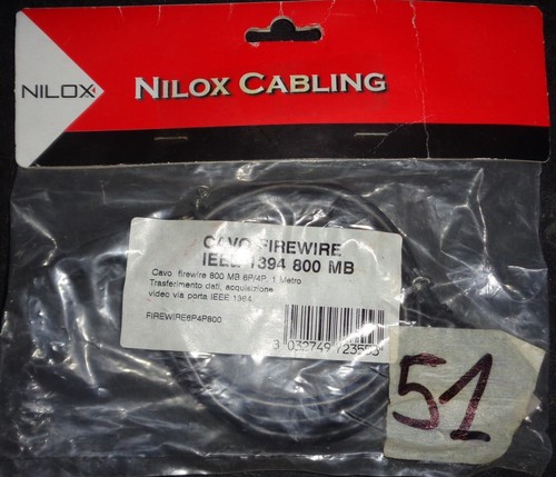 Nilox cabling cavo firewire - nilox,