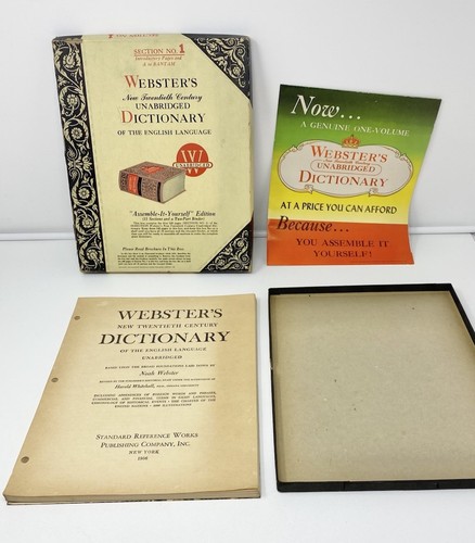 Vintage 1956 webster - 1956, webster's