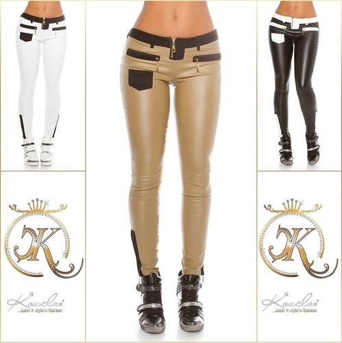 Koucla pantaloni pelle - pantaloni, in