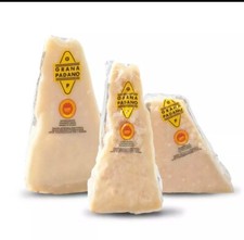 2 kg grana padano stagionatura 18-20 mesi diviso in pezzi sottovuoto