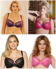 REGGISENO DA BALCONE CABLATO CURVY KATE PORTIA NERO ROSA VIOLA FUCSIA (N24) SLIP (N42)