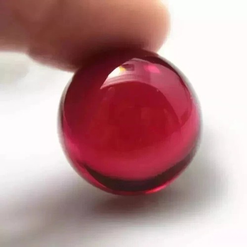 Cabochon rotondo rubino rosso