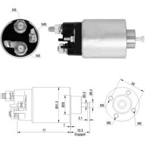 120 elettromagnete motore - 120,