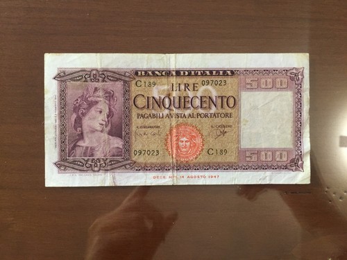 Repubblica banconota lire 500 - banconota,