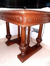 Tavolo in noce rettangolare allungabile, epoca fine '800, primi '900 restaurato