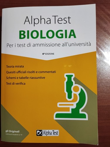 Alphatest biologia per test - alphatest, i