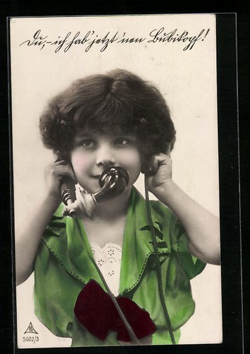 Telefono bambina con - bambina, la