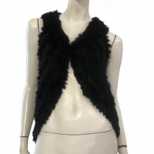 Pinko gilet pelliccia nera - gilet,