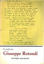 Il professore Giuseppe Rotondi