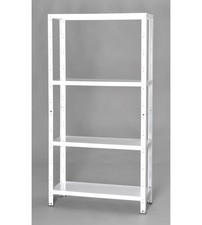 SCAFFALE IN METALLO BIANCO AD