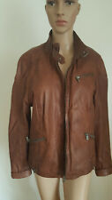 Giacca di pelle * Jilani * marrone * taglia M/L42 * cerniera *.