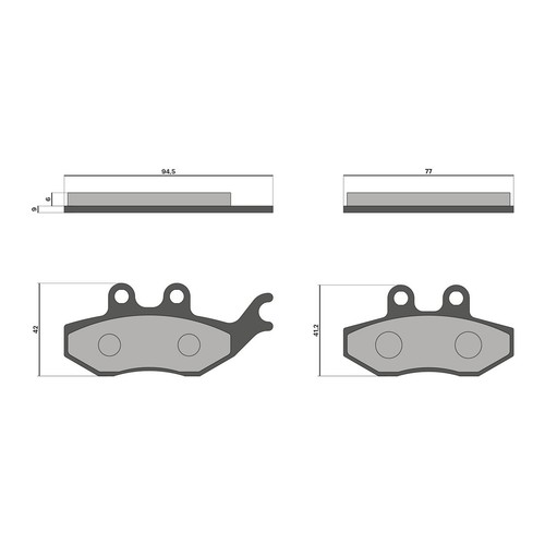 Pastiglie freno malossi brake - pastiglie,