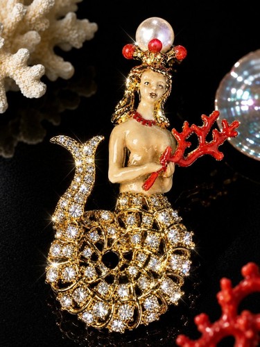 Rara spilla sirena firmata