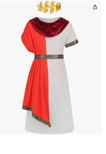 Costume imperatore romano bambino toga greco libro giorno abito elegante età 4-6