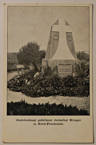 Cartolina ww1 monumento alla - cartolina,