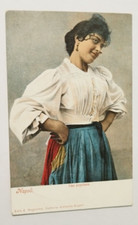 dd458 cartolina napoli costume una popolana