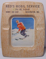 Posacenere olio Mobil vintage