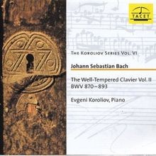 Bach:Well Tempered Clavier Vol