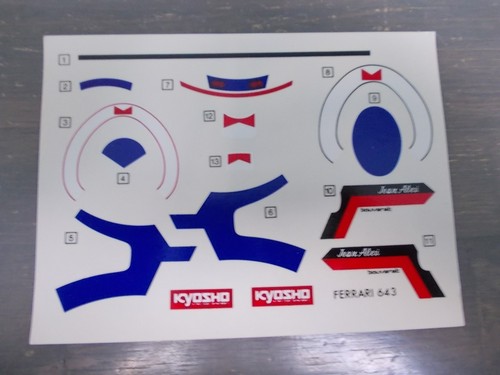 Decalcomania kyosho ferrari - decalcomania,