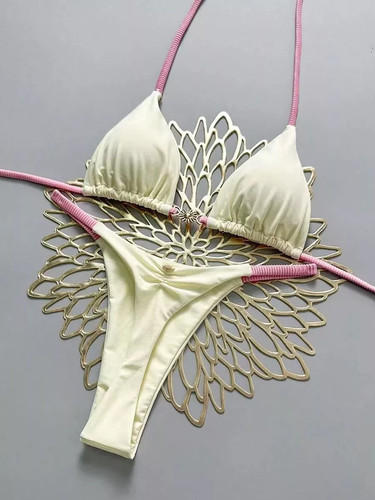Bikini perizoma donna avorio - perizoma,