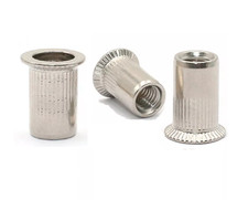 INSERTI RIVETTI FILETTATI M3 M4 M5 M6 M8 ACCIAIO INOX TESTA CILINDRICA SVASATA