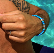 Bracciale Turchese Acciaio