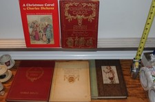 5 Five Old Vintage Antique A Christmas Carol By Charles Dickens Books Ghost Stor