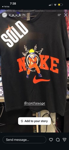 Shirt naruto nike - t-shirt,