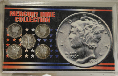 Mercury dime collection - dime, (5)